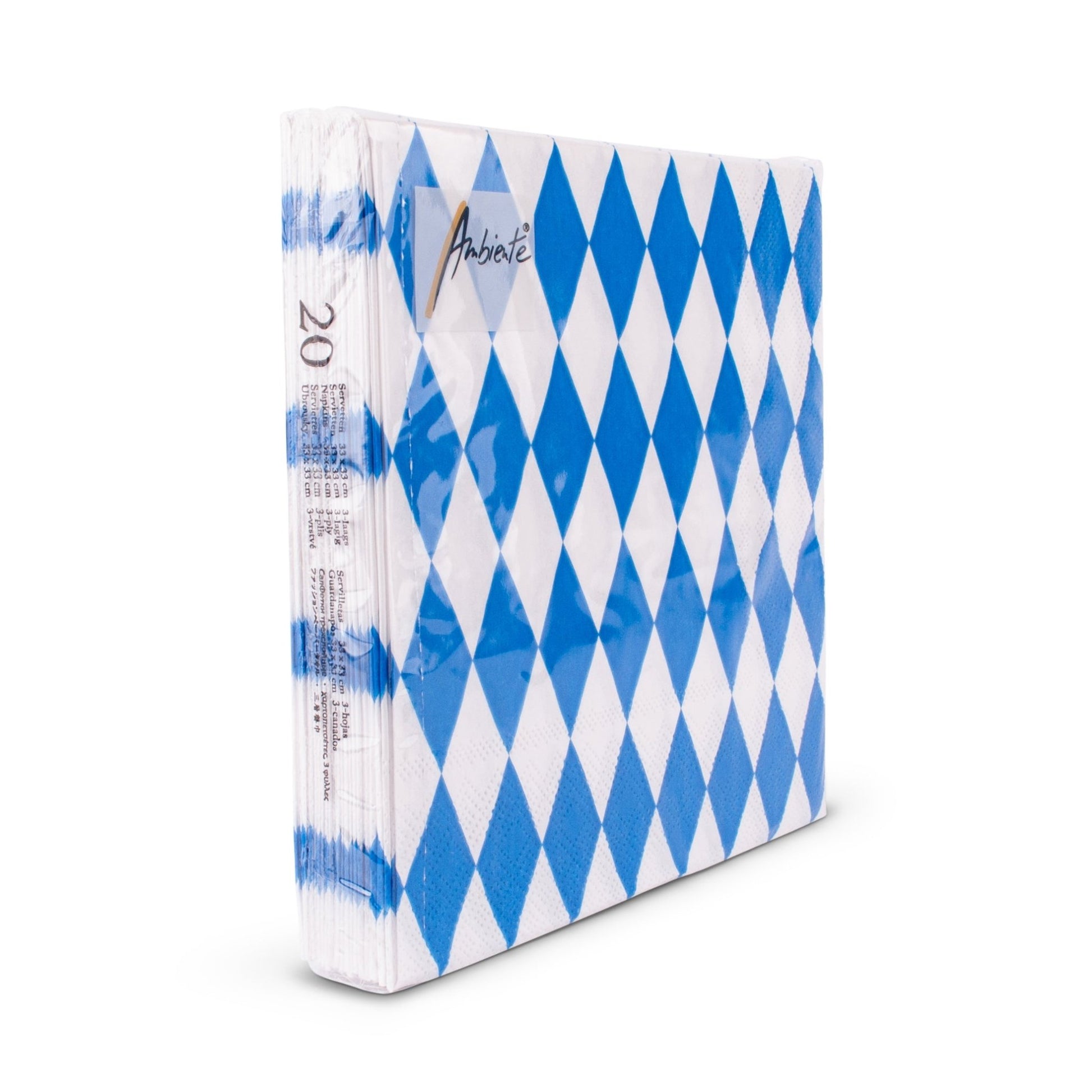 Serviette "Bayern - Rauten" (20 Stück) - meinherzschlag.de