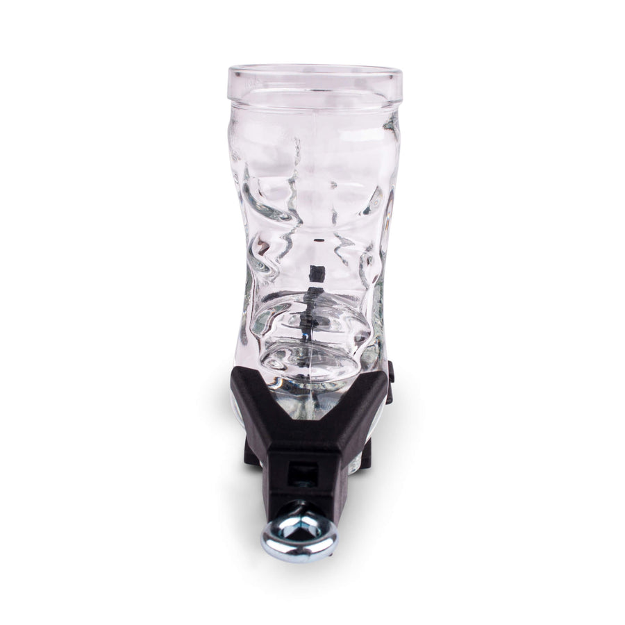 Skischuh Schnapsglas mit Bindung