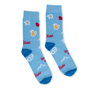 Socken "bergverliebt" - meinherzschlag.de