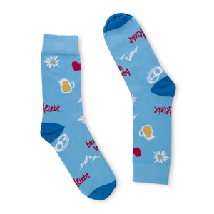 Socken "bergverliebt" - meinherzschlag.de