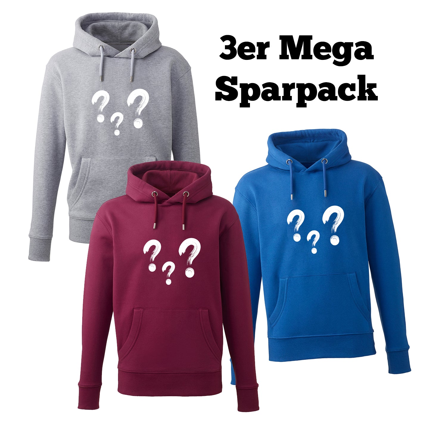 3er Pack Hoodie "Überraschungsmotiv" - meinherzschlag.de