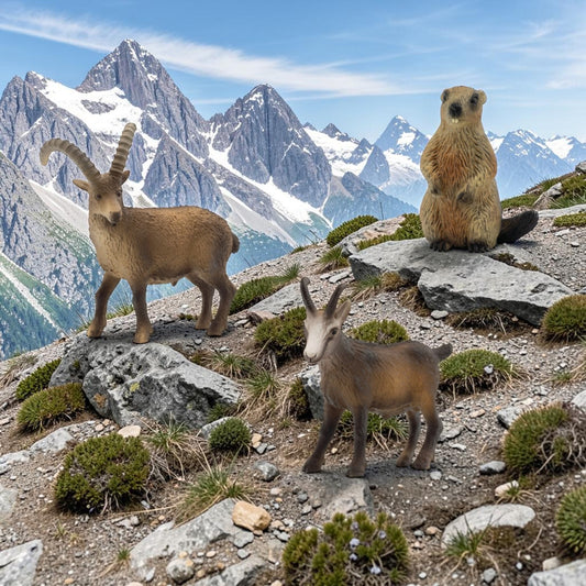 Spielfiguren-Set "Bergtiere"