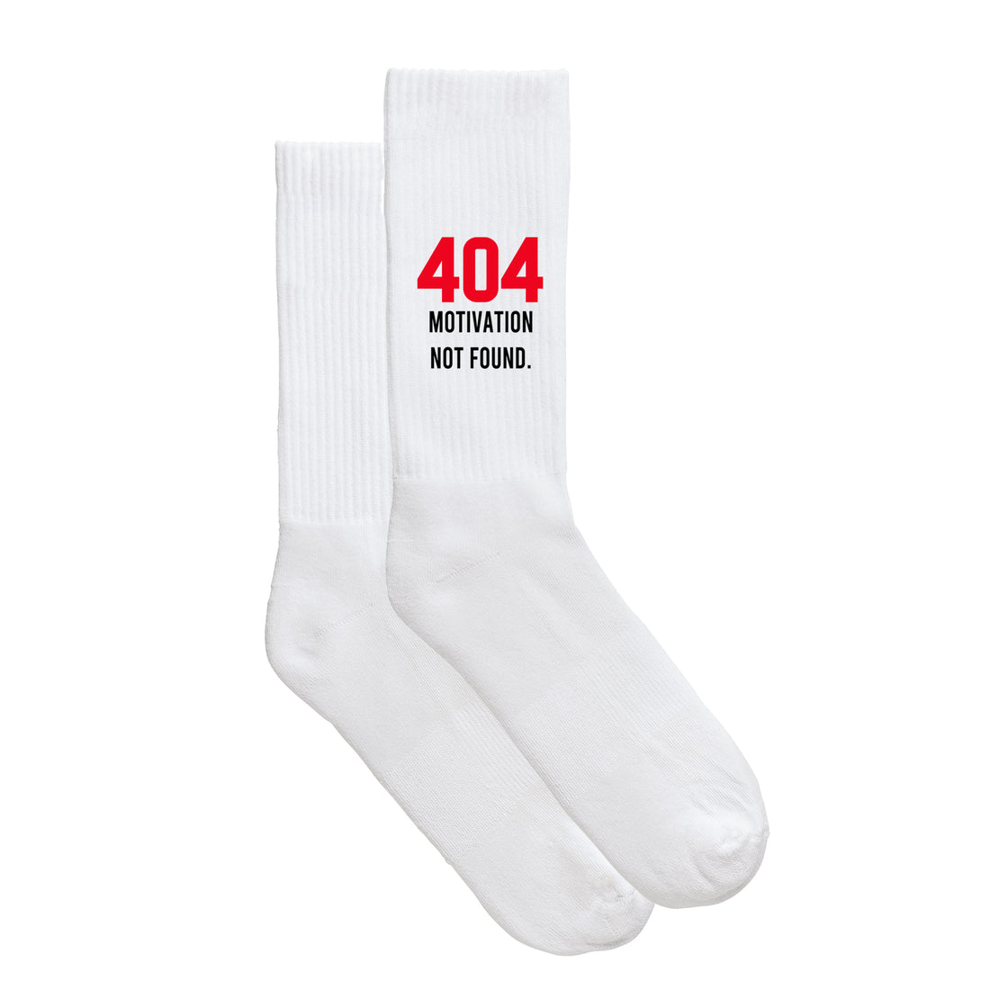 Sportsocken &quot;404 - Motivation not found&quot;
