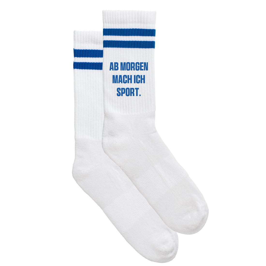 Sportsocken &quot;Ab morgen mach ich Sport&quot;