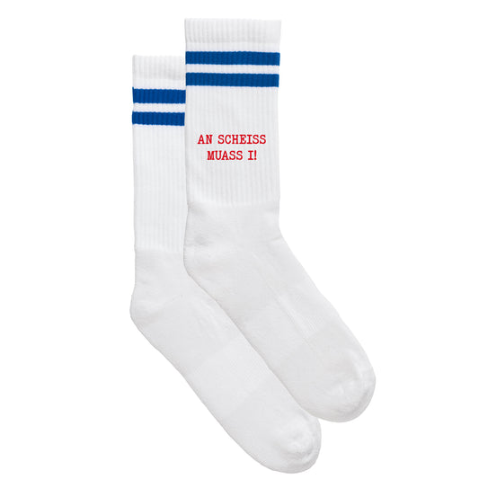 Sportsocken "An Scheiss muass i!" - meinherzschlag.de