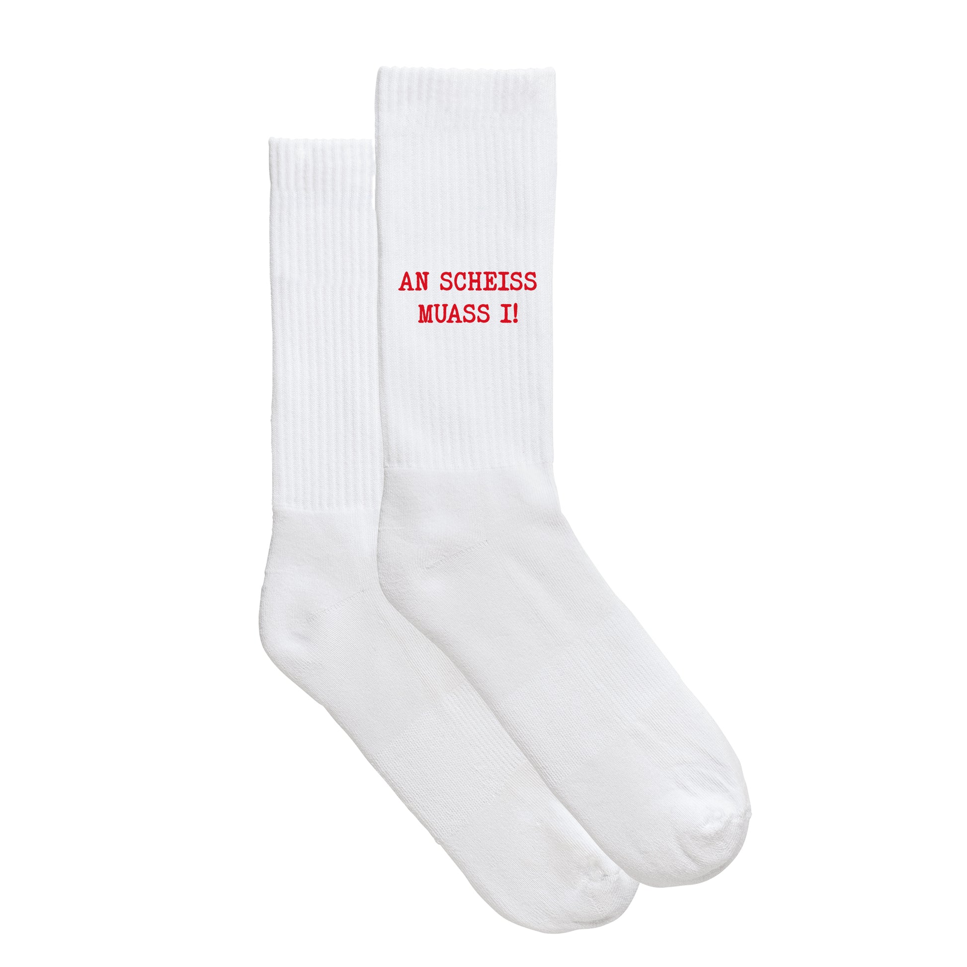 Sportsocken "An Scheiss muass i!" - meinherzschlag.de