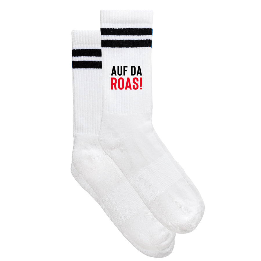Sportsocken "Auf da ROAS!" von meinherzschlag – Produktbild 2 von 6.