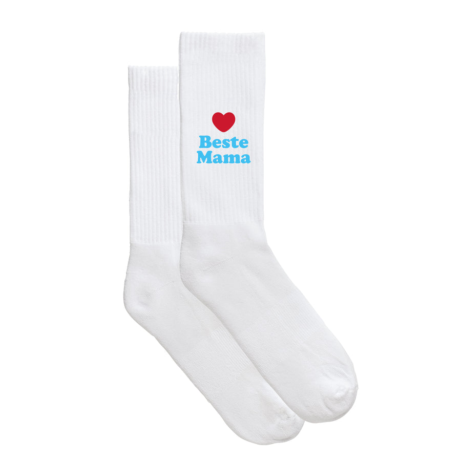 Sportsocken "Beste Mama" von meinherzschlag – Produktbild 5 von 6.