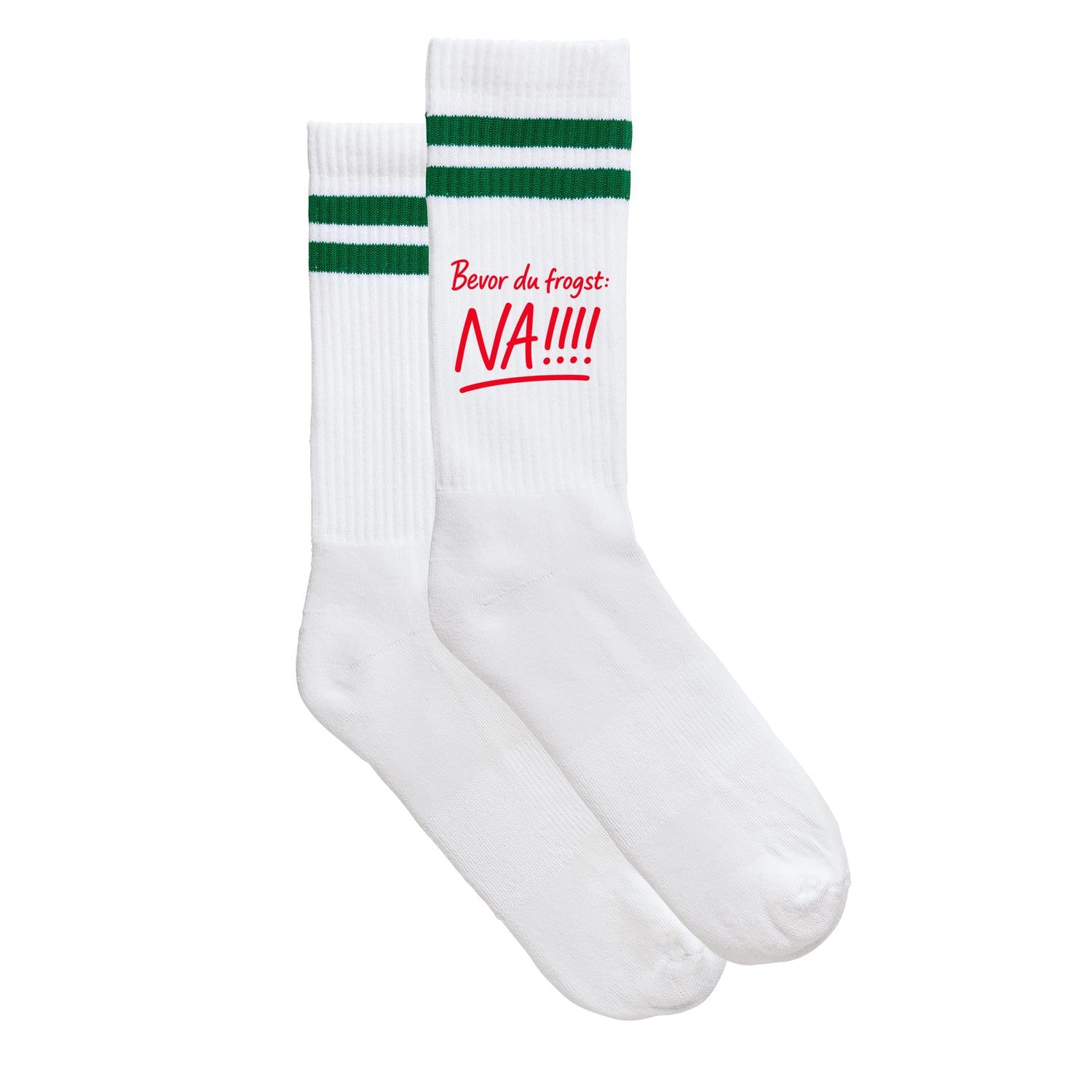 Sportsocken &quot;Bevor Du frogst: NA!!!&quot;