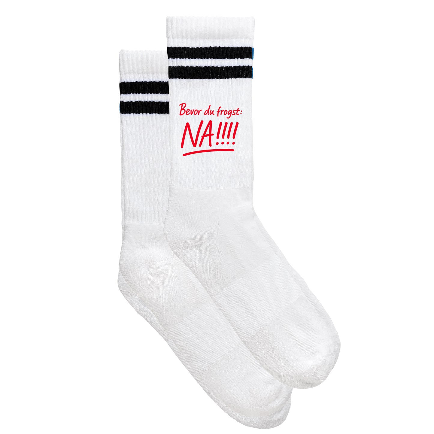 Sportsocken "Bevor Du frogst: NA!!!" - meinherzschlag.de