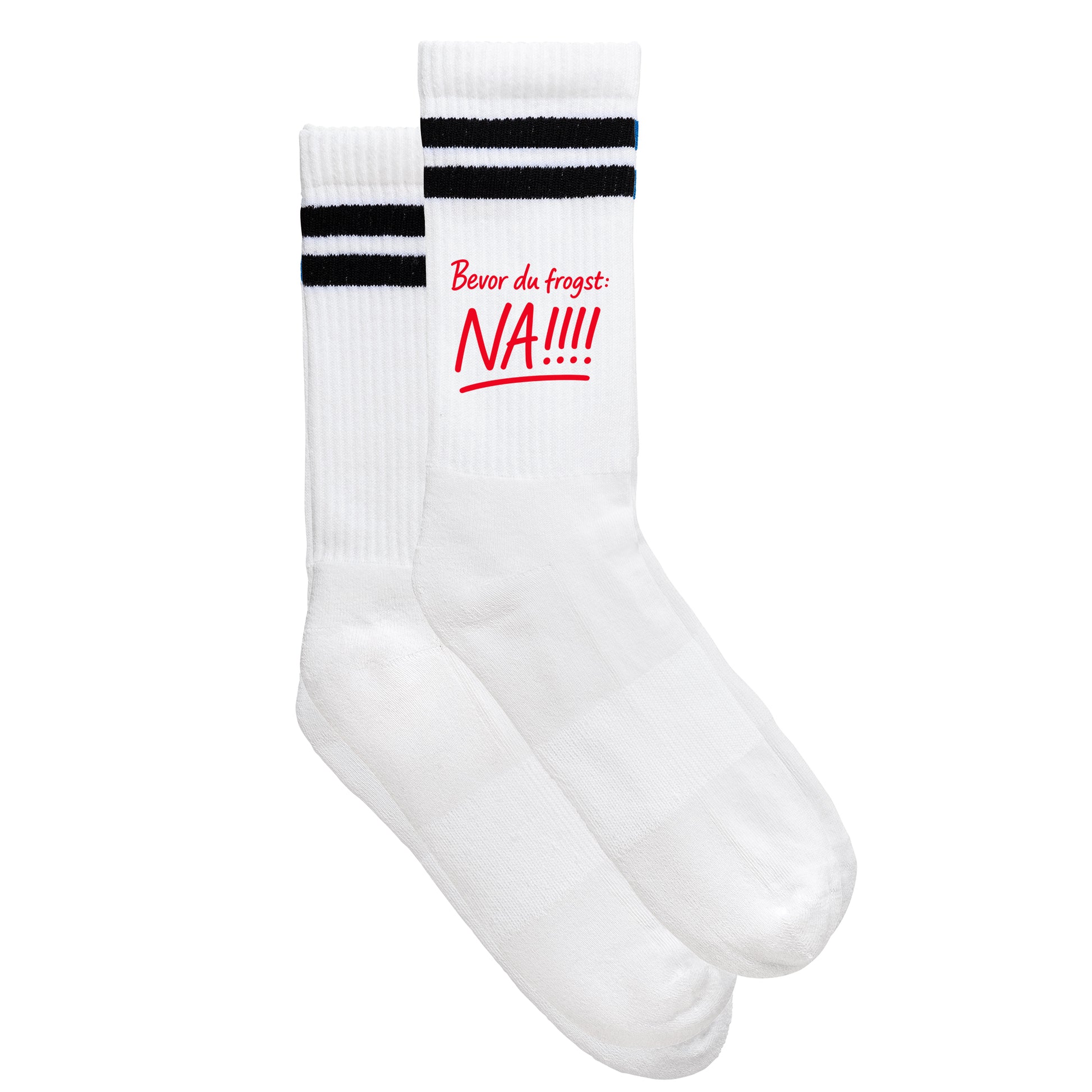Sportsocken "Bevor Du frogst: NA!!!" - meinherzschlag.de