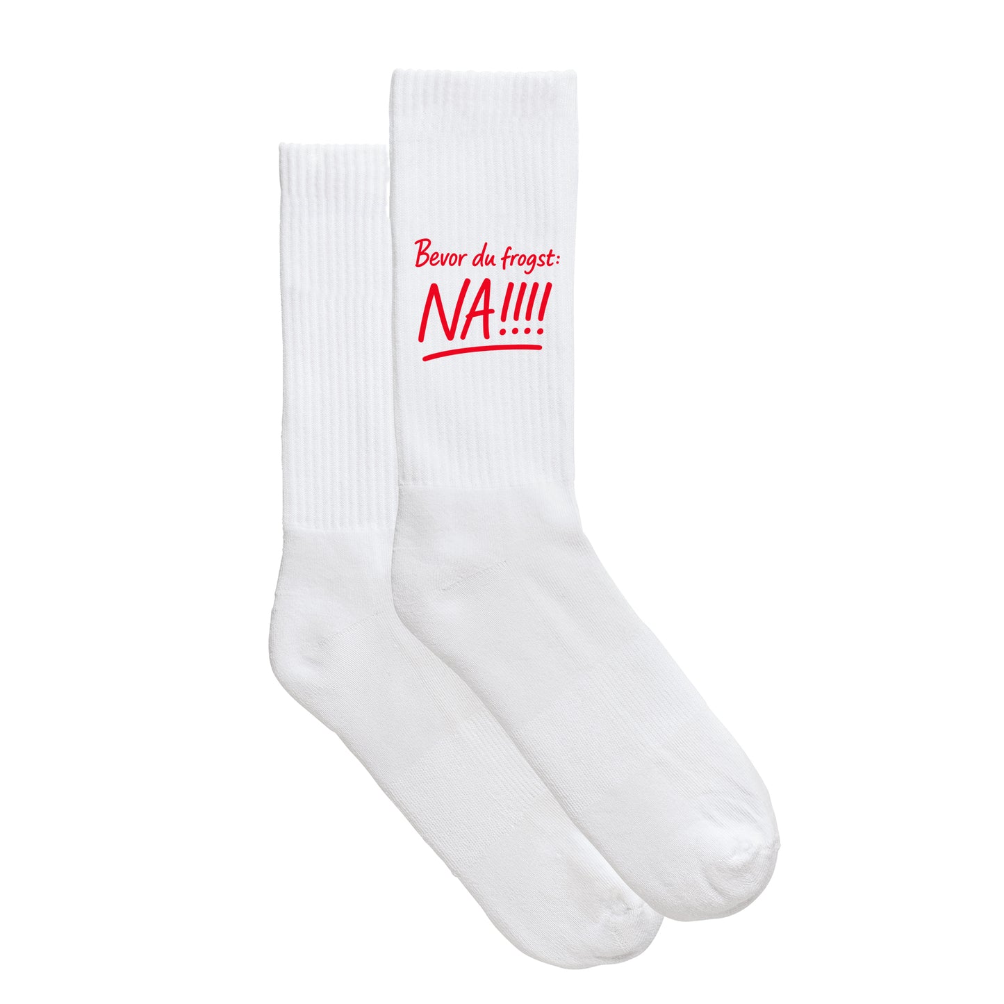Sportsocken "Bevor Du frogst: NA!!!" - meinherzschlag.de