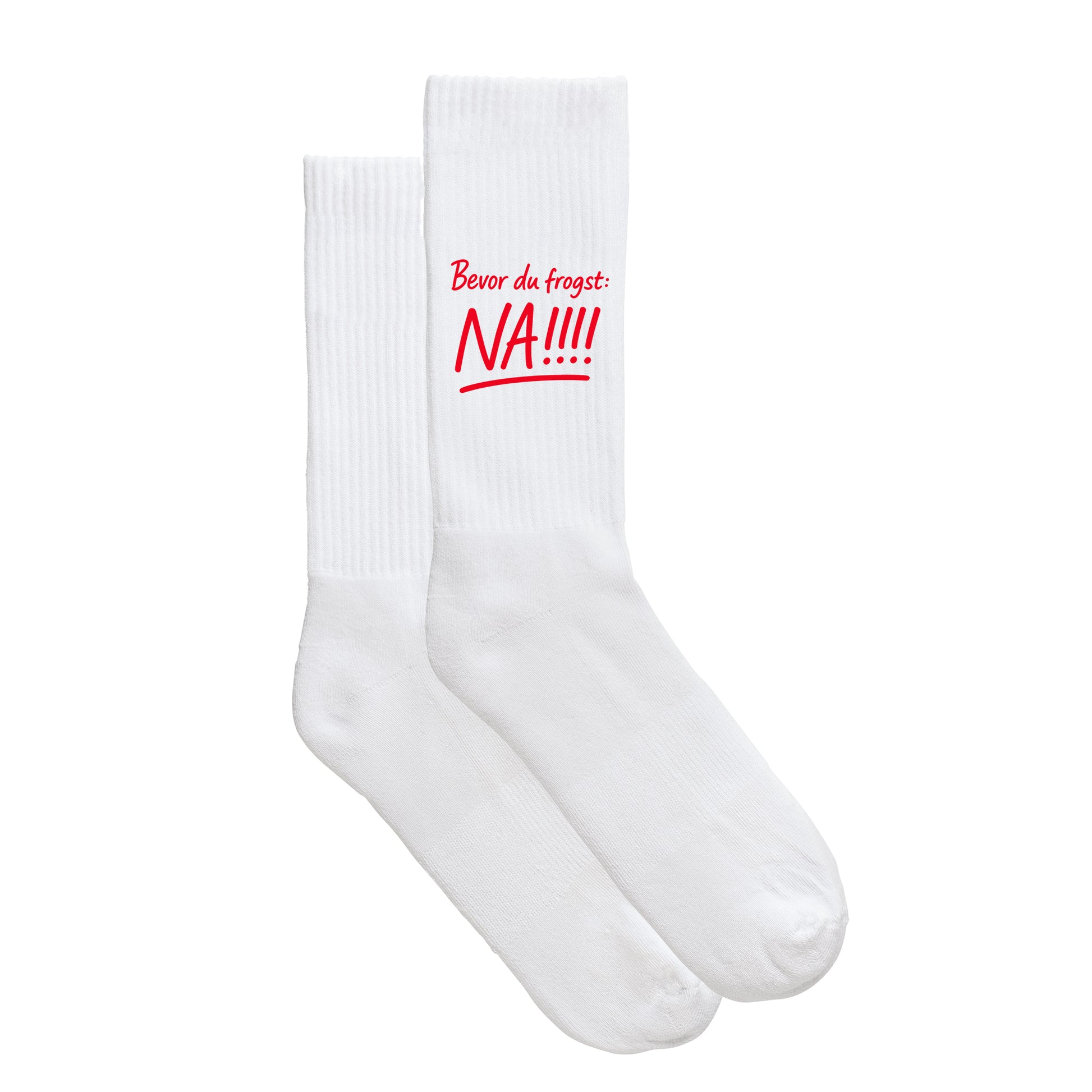 Sportsocken "Bevor Du frogst: NA!!!" - meinherzschlag.de