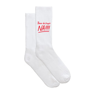 Sportsocken "Bevor Du frogst: NA!!!" - meinherzschlag.de