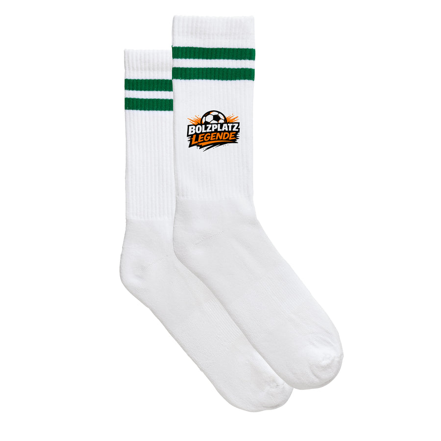 Sportsocken "Bolzplatz Legende" von meinherzschlag – Produktbild 2 von 6.