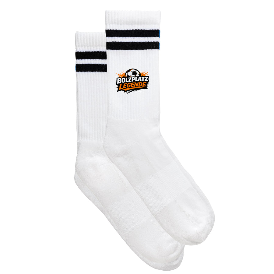 Sportsocken "Bolzplatz Legende" von meinherzschlag – Produktbild 5 von 6.