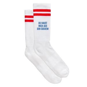 Sportsocken "Du haust mich aus den Socken!" von meinherzschlag – Produktbild 3 von 6.