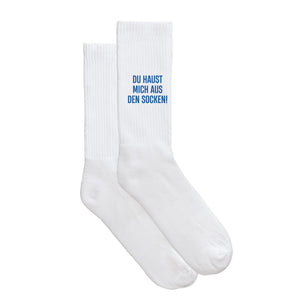 Sportsocken "Du haust mich aus den Socken!" von meinherzschlag – Produktbild 5 von 6.