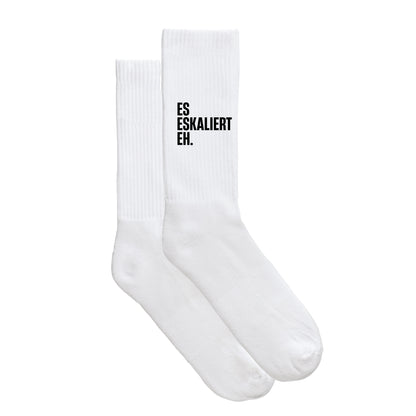 Sportsocken "Es eskaliert eh."