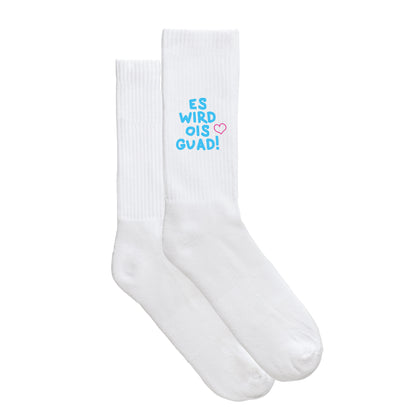 Sportsocken "Es wird ois guad!"