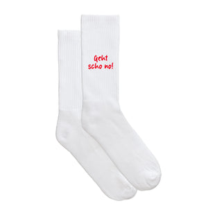 Sportsocken "Geht scho no!" von meinherzschlag – Produktbild 5 von 6.