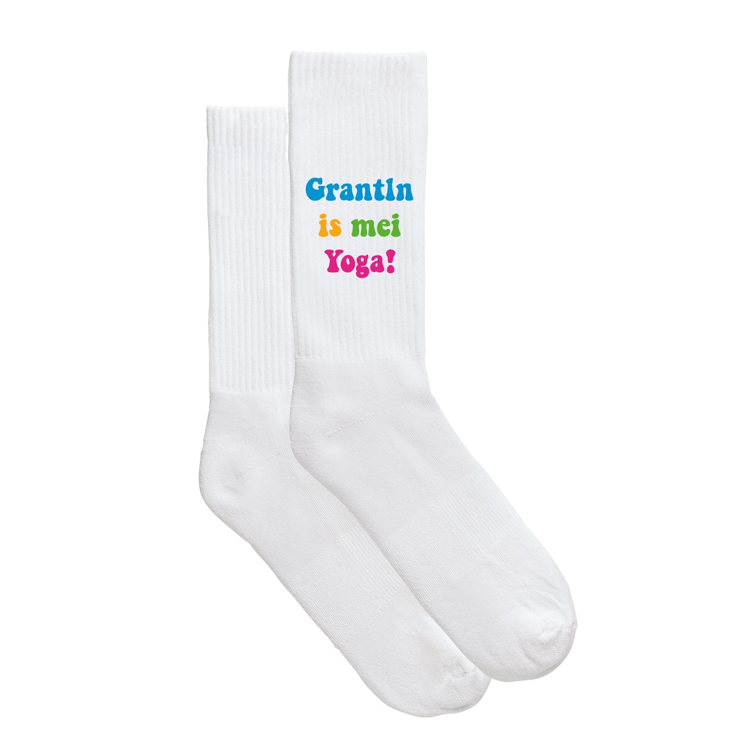 Sportsocken "Grantln is mei Yoga!" - meinherzschlag.de