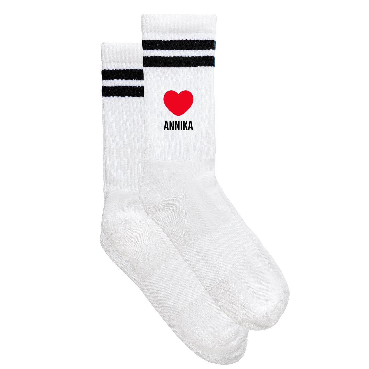 Sportsocken "Herzerl mit Wunschname"