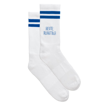 Sportsocken "Heute: Ruhetag!"