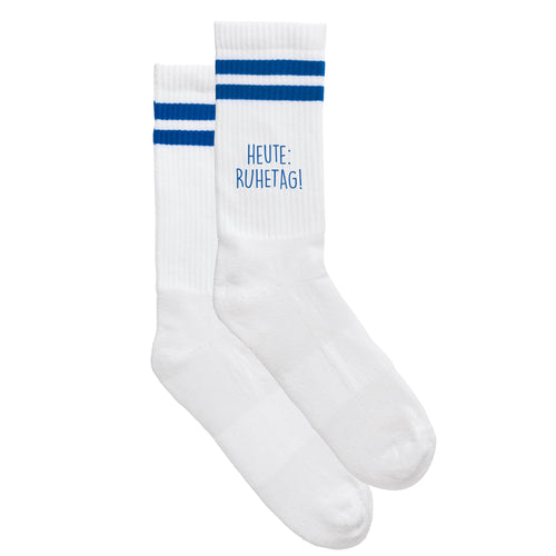 Sportsocken "Heute: Ruhetag!"
