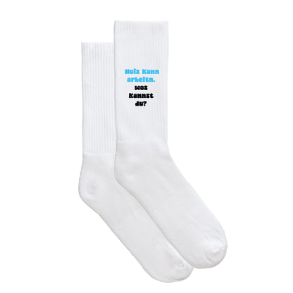 Sportsocken "Hoiz kann arbeitn!"