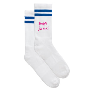Sportsocken "Huift ja nix!" von meinherzschlag – Produktbild 2 von 6.