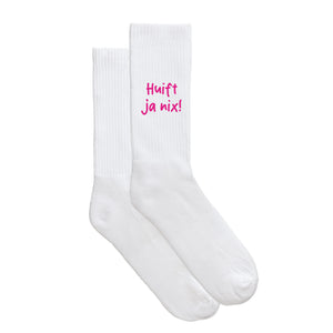 Sportsocken "Huift ja nix!" von meinherzschlag – Produktbild 5 von 6.