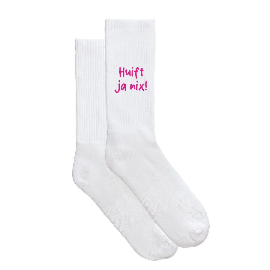 Sportsocken "Huift ja nix!" von meinherzschlag – Produktbild 5 von 6.