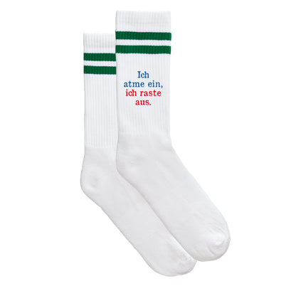Sportsocken "Ich atme ein, ich raste aus."
