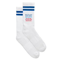 Sportsocken "Ich bin faul"