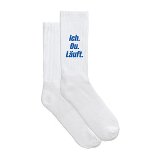 Sportsocken "Ich. Du. Läuft." von meinherzschlag – Produktbild 5 von 6.
