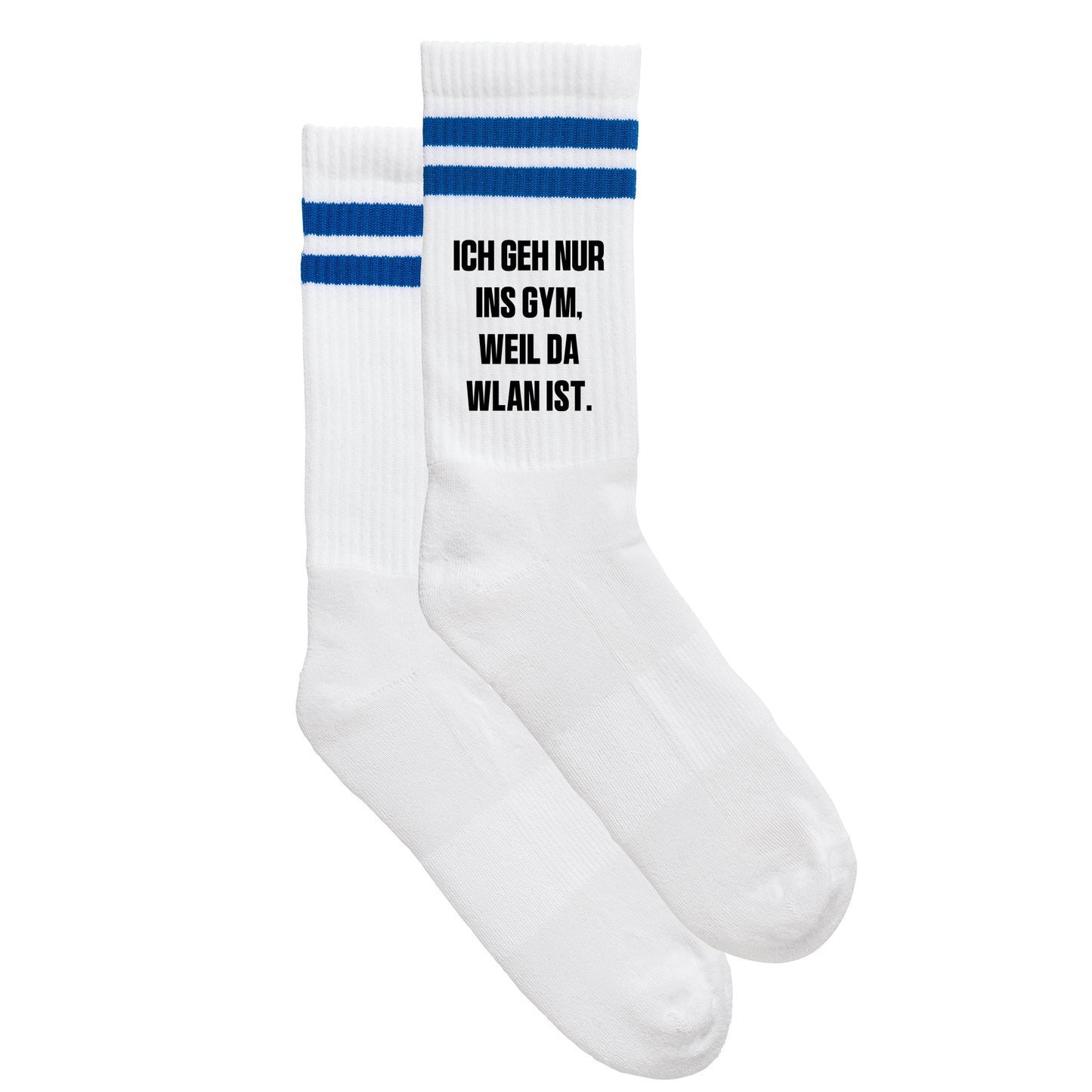 Sportsocken "WLAN im Gym" - meinherzschlag.de