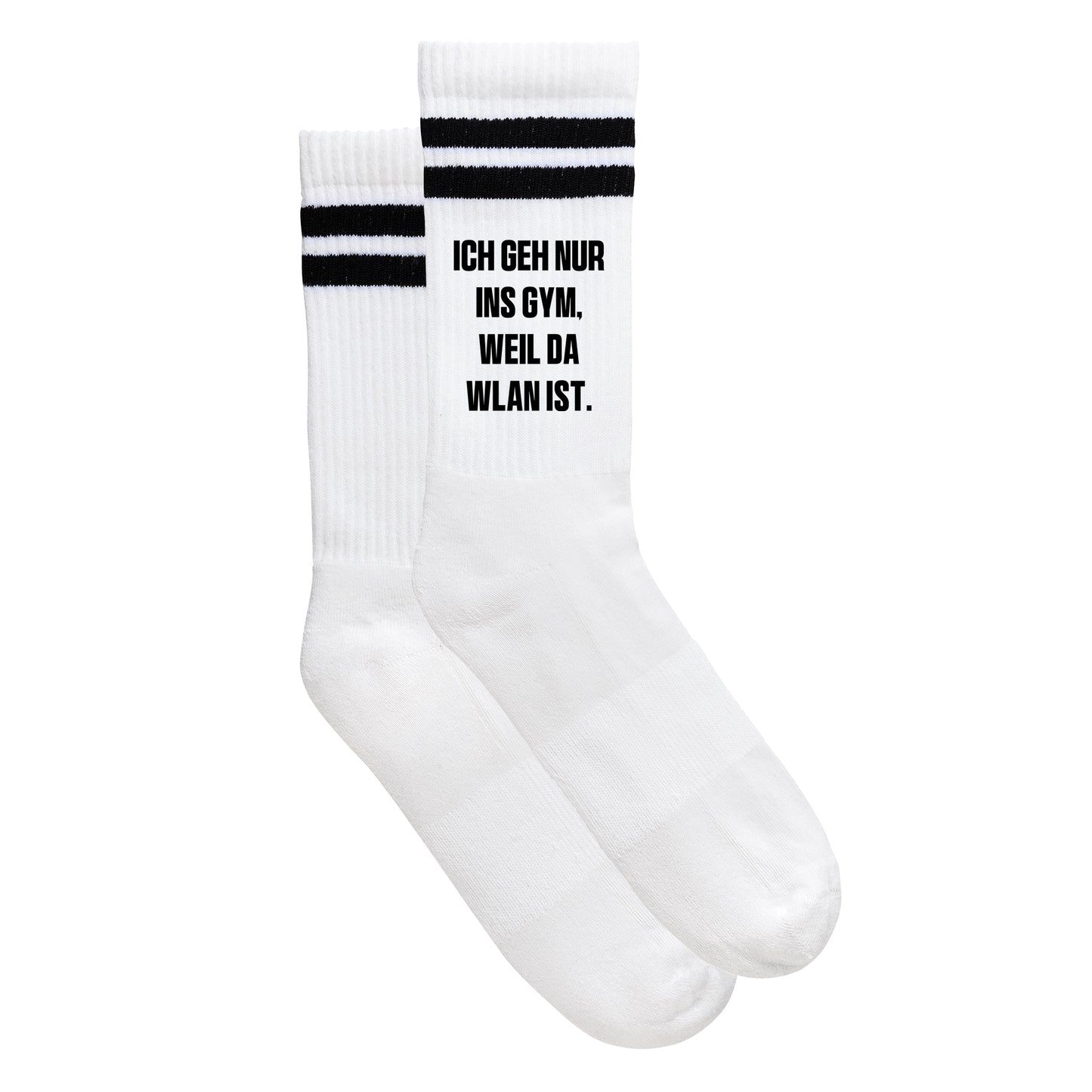 Sportsocken "WLAN im Gym" - meinherzschlag.de