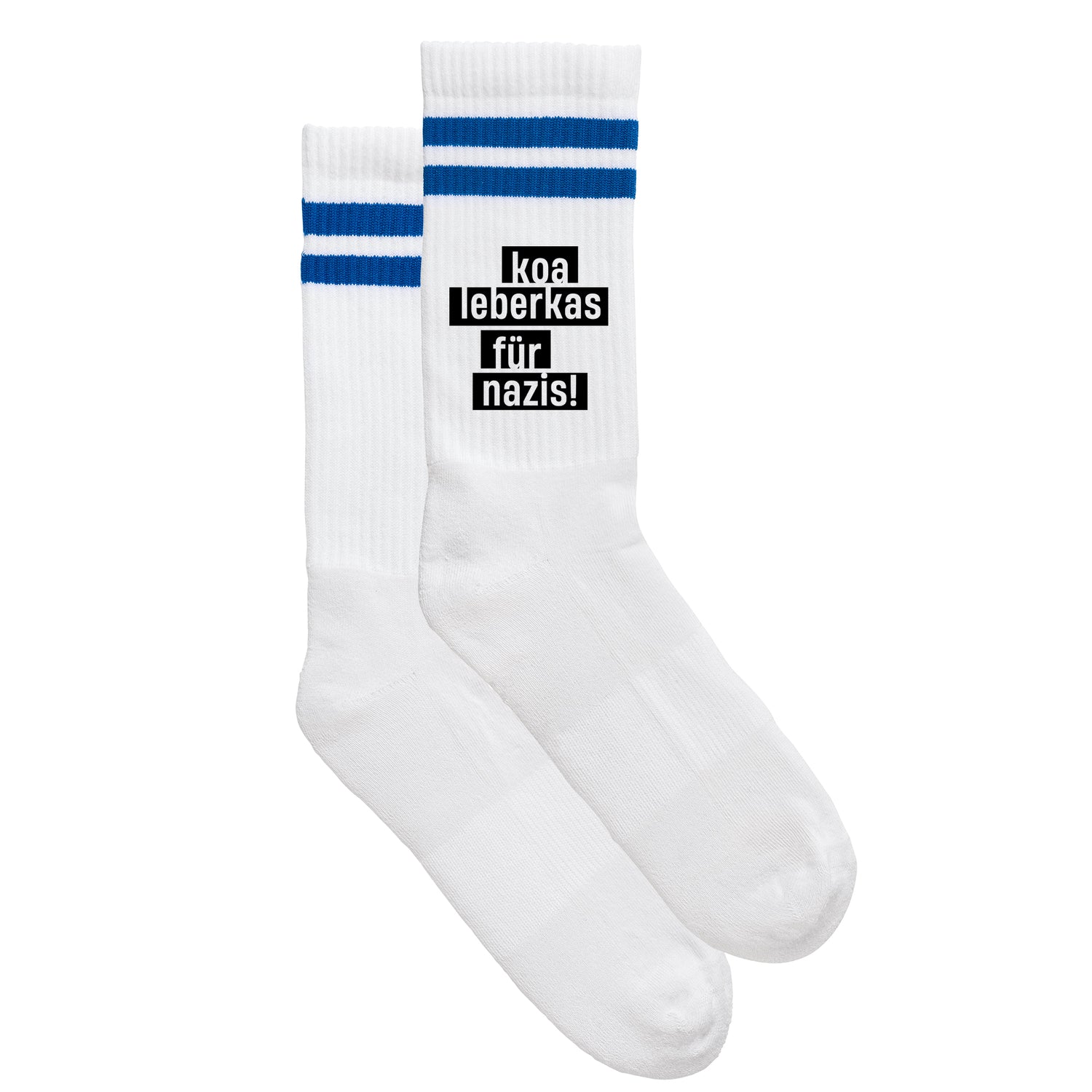 Sportsocken &quot;Koa Leberkas für Nazis&quot;