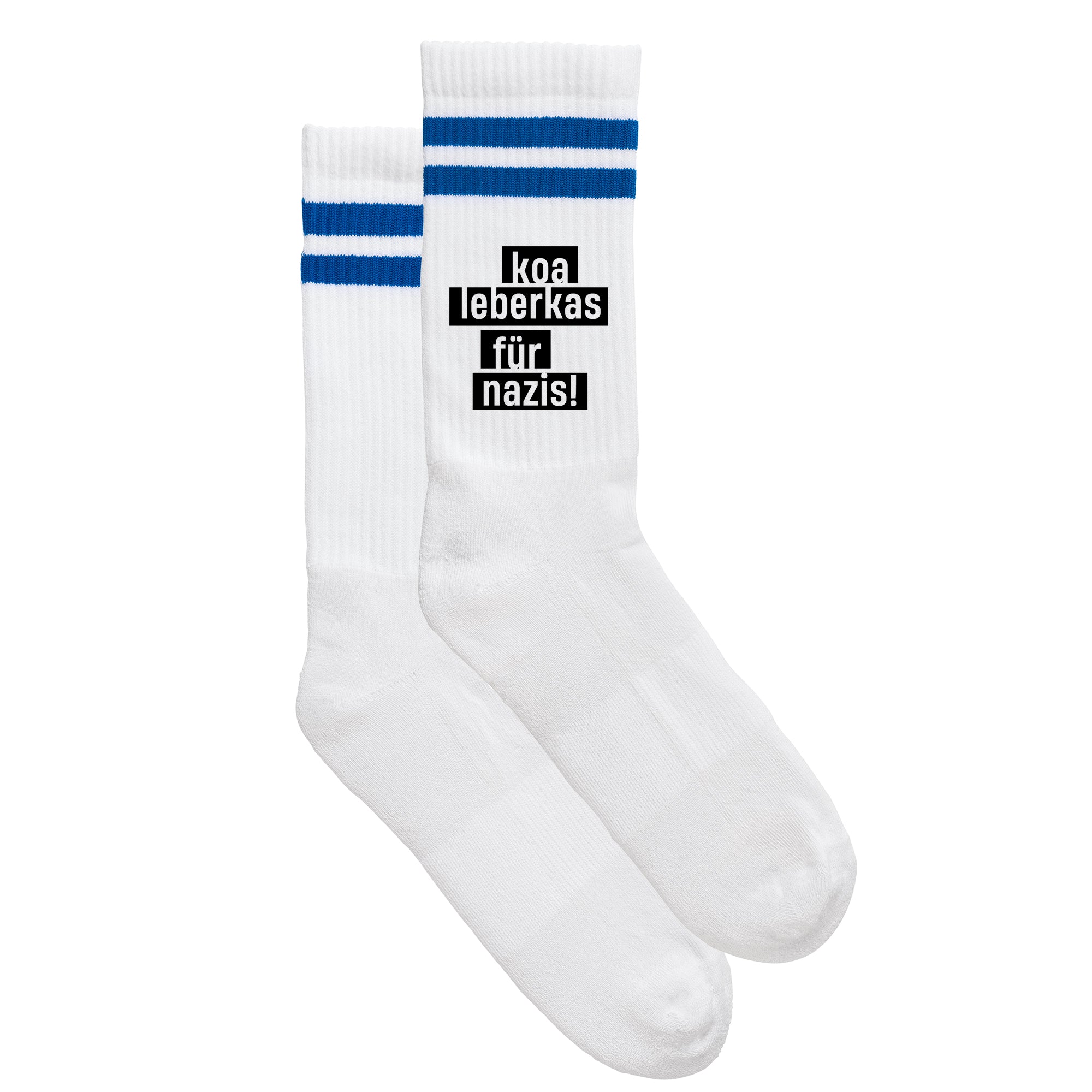 Sportsocken &quot;Koa Leberkas für Nazis&quot;