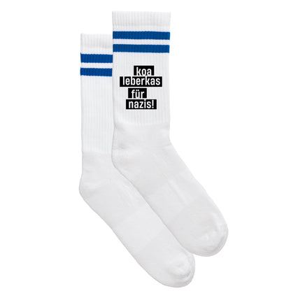 Sportsocken &quot;Koa Leberkas für Nazis&quot;