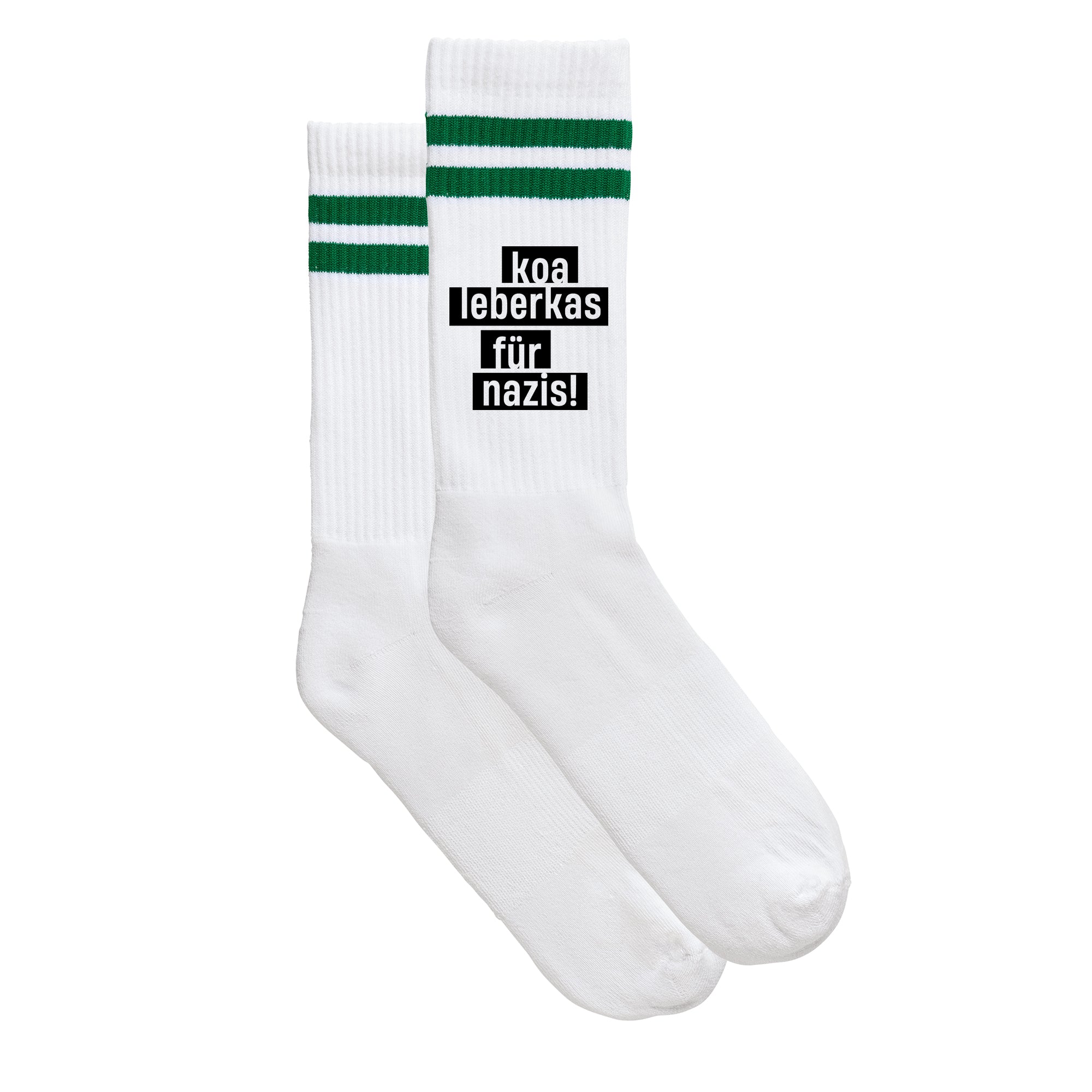 Sportsocken &quot;Koa Leberkas für Nazis&quot;