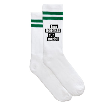 Sportsocken &quot;Koa Leberkas für Nazis&quot;