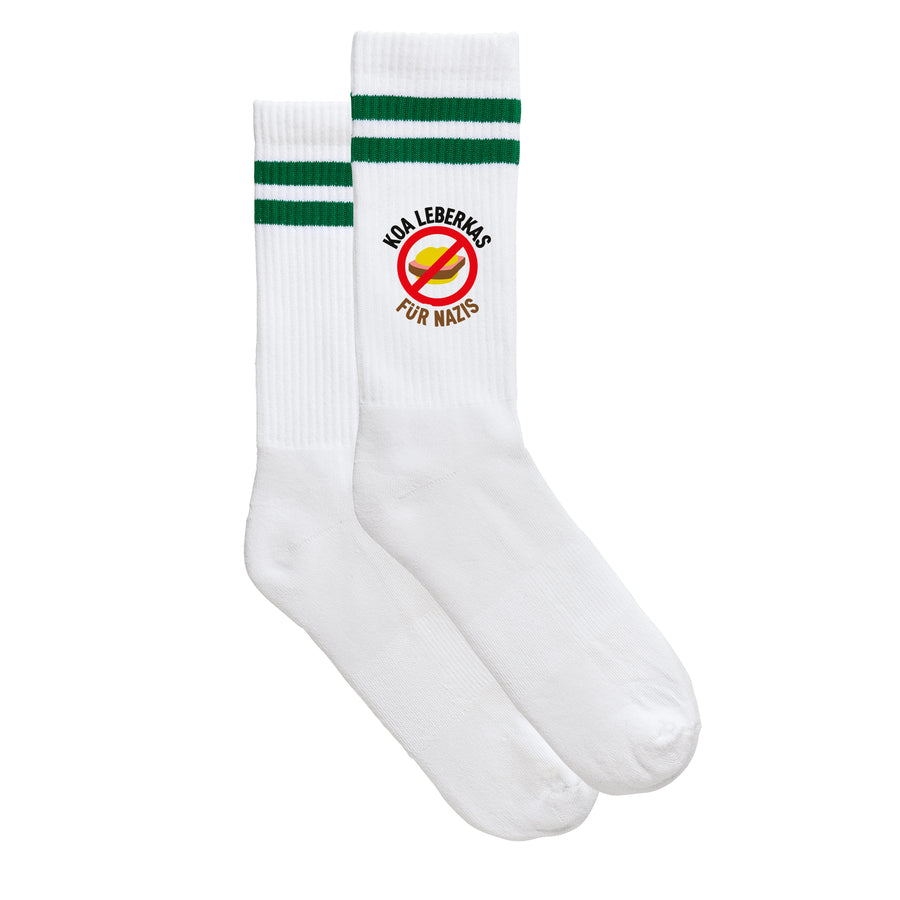 Sportsocken "Koa Leberkas für Nazis" von meinherzschlag – Produktbild 5 von 6.