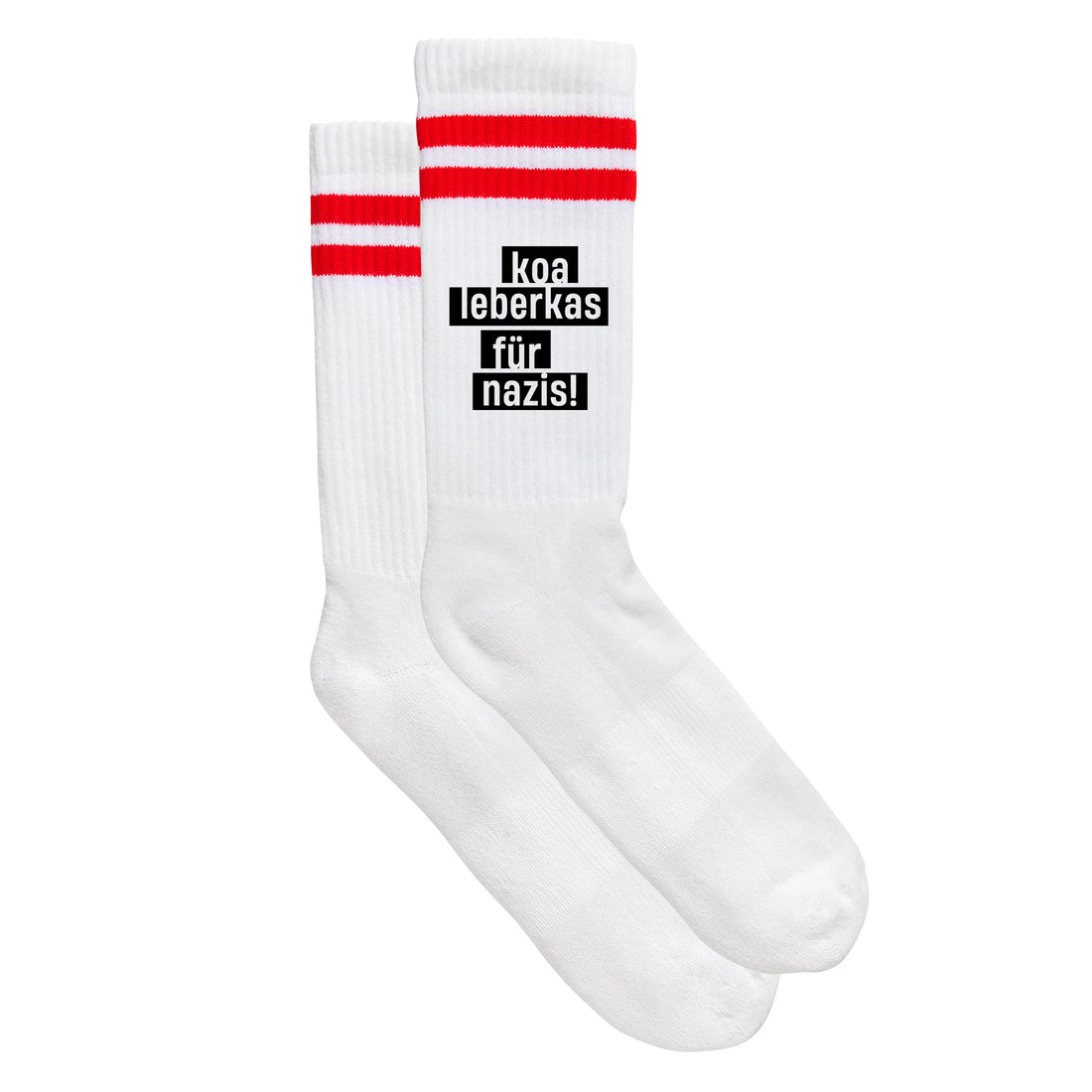 Sportsocken &quot;Koa Leberkas für Nazis&quot;