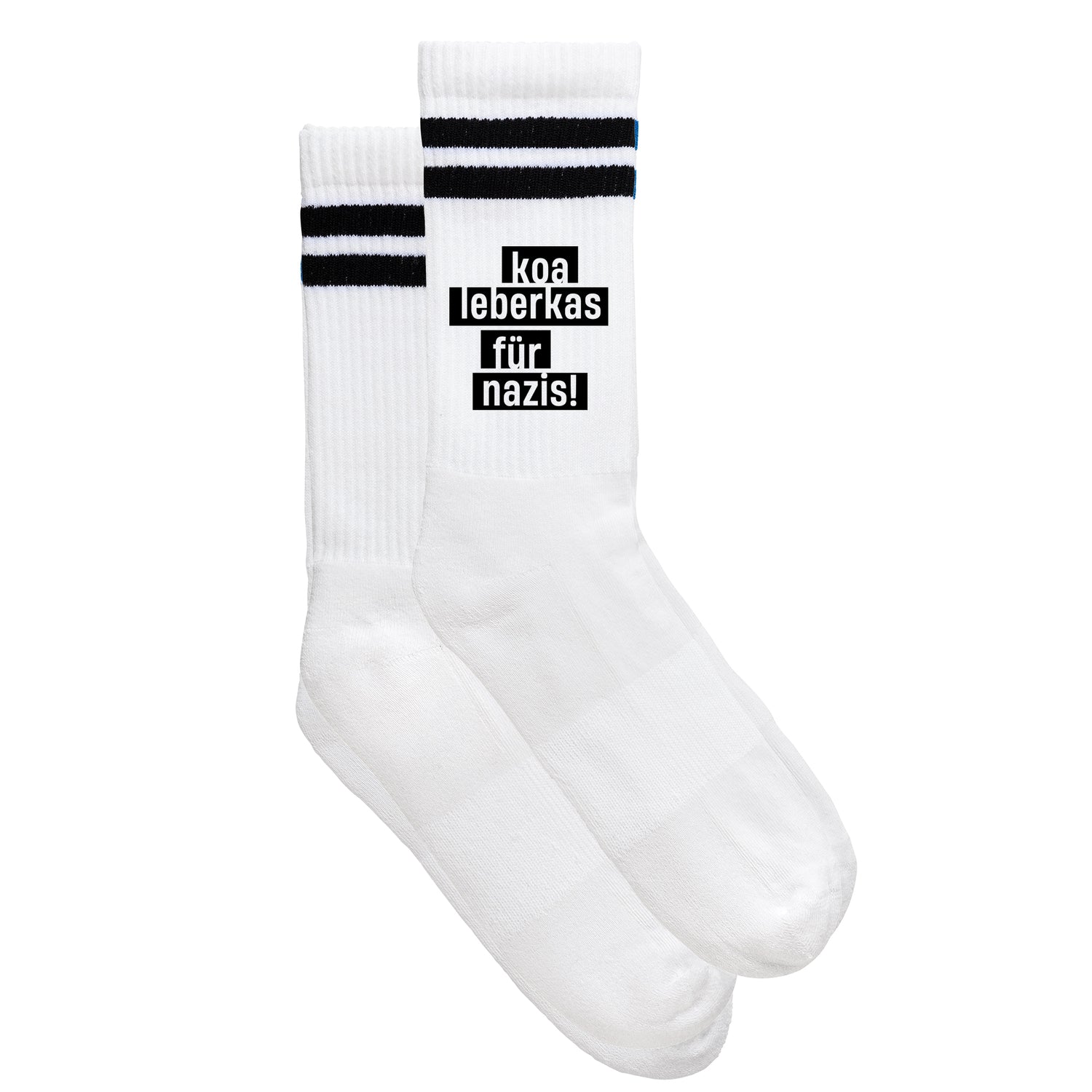 Sportsocken &quot;Koa Leberkas für Nazis&quot;