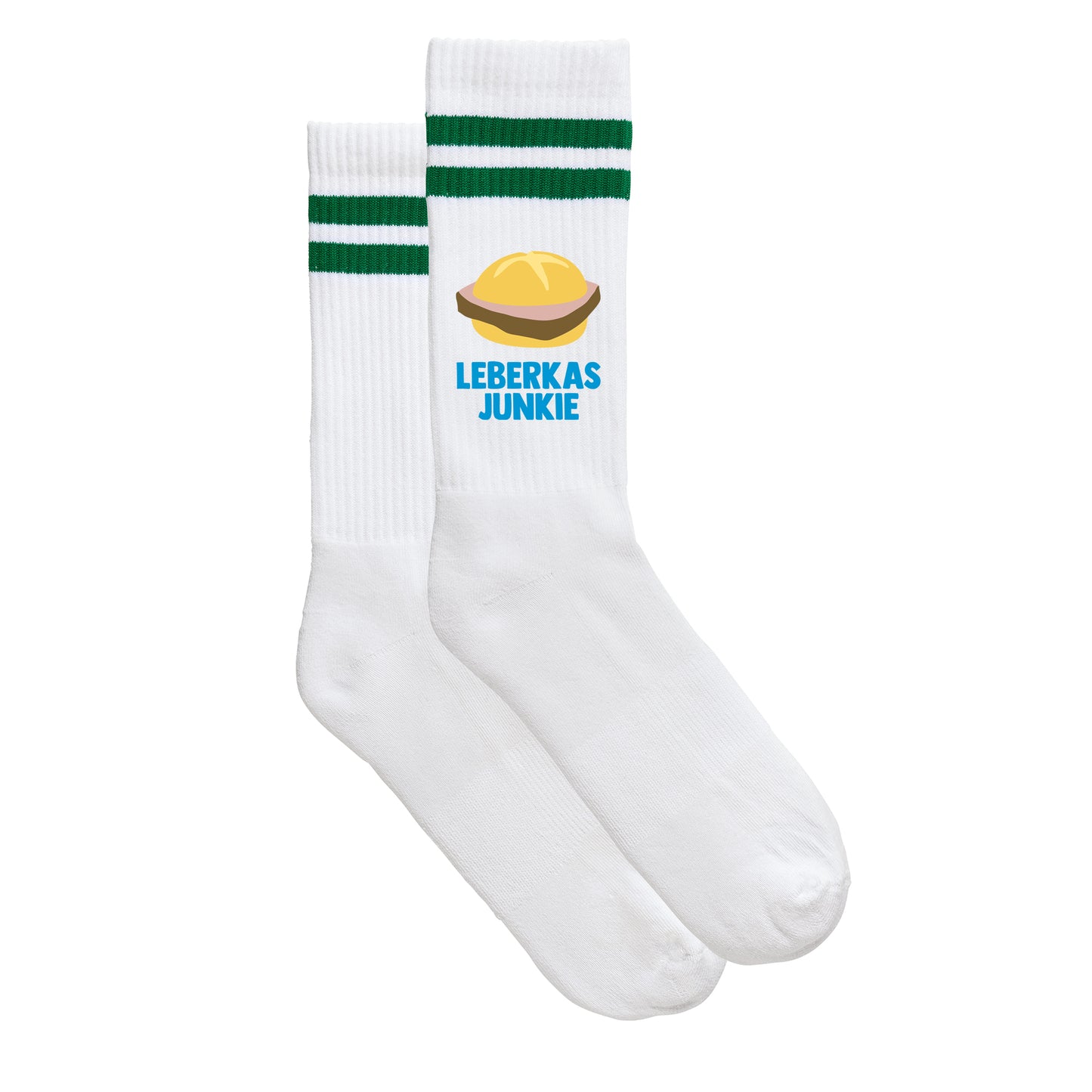 Sportsocken "Leberkasjunkie" - meinherzschlag.de