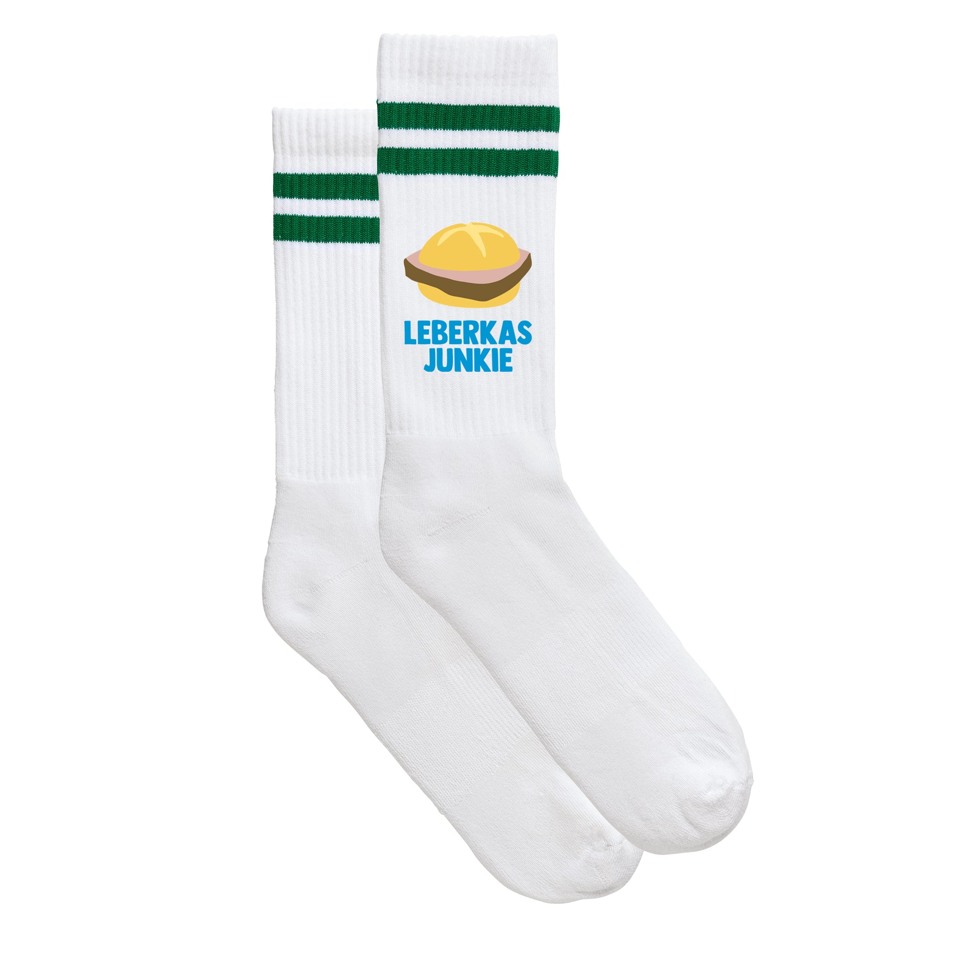 Sportsocken "Leberkasjunkie" - meinherzschlag.de