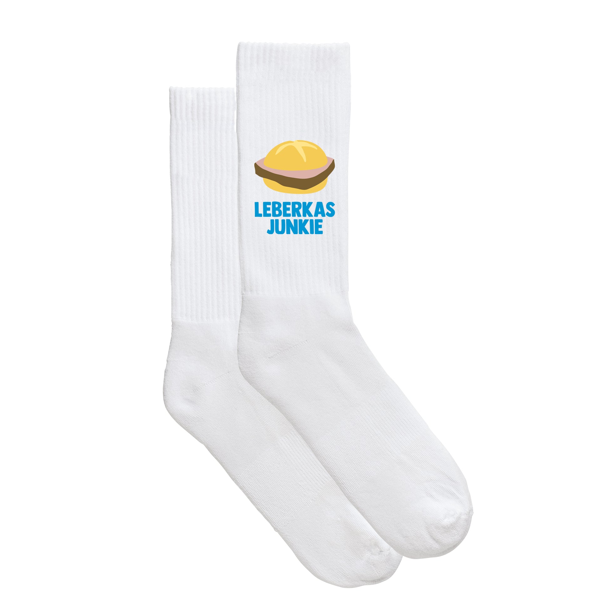 Sportsocken "Leberkasjunkie" - meinherzschlag.de