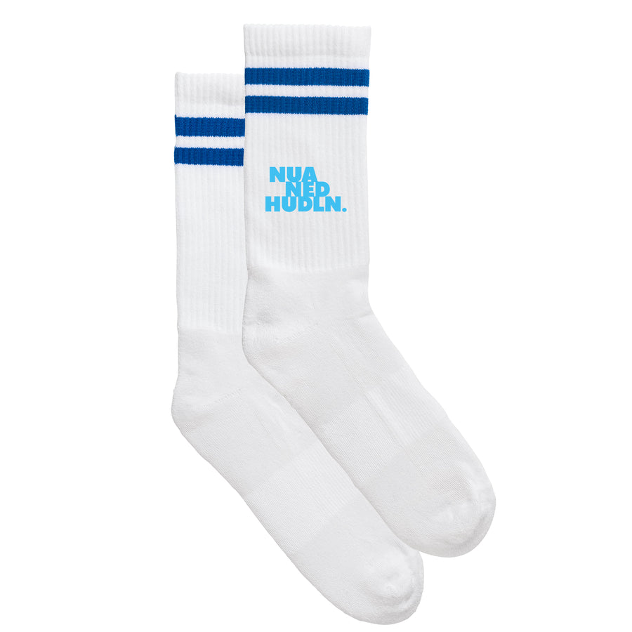 Sportsocken "Nua ned hudln." von meinherzschlag – Produktbild 4 von 6.